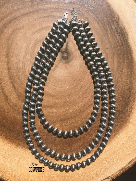 ** 8mm "Navajo Pearl" Necklaces **