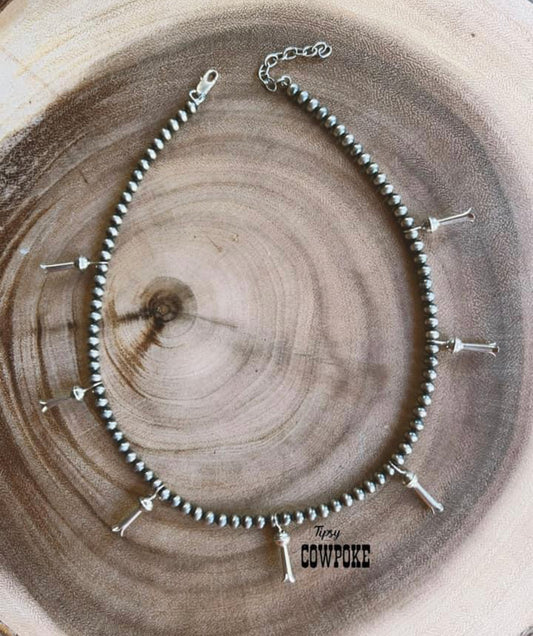 5mm "Navajo Pearl" Squash Necklace